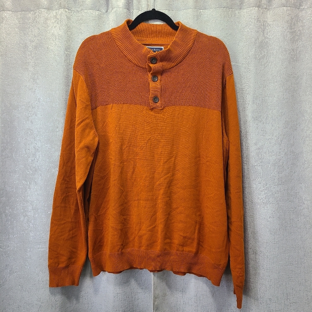 Club Room Men's Turtleneck‎ Sweater in Orange